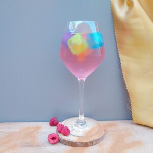 thé glacé pêche framboise 100% naturel de la marque de thé burstea