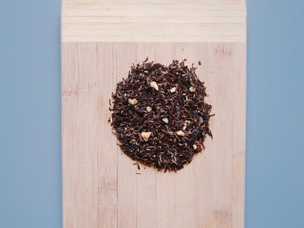 thé aux noisettes de la marque de thé normande Burstea. Un thé au goût nutella